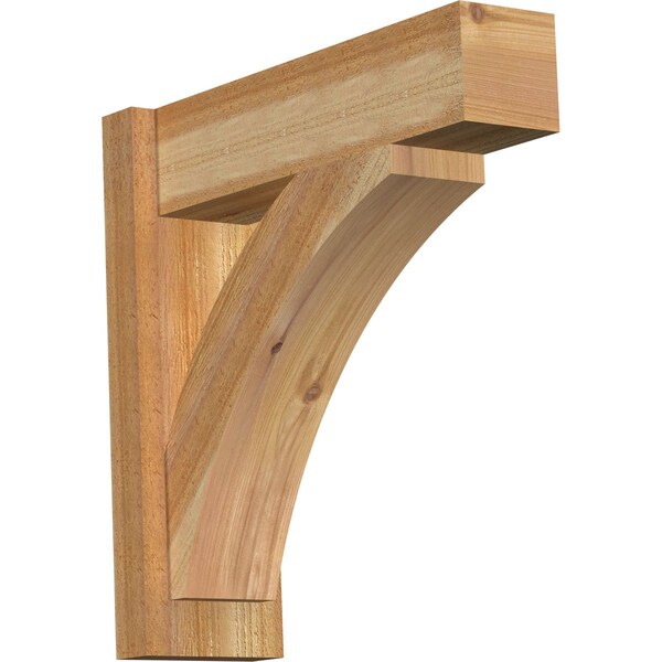 Ekena Millwork Thorton Block Rough Sawn Outlooker, Western Red Cedar, 6"W x 20"D x 20"H OUT06X20X20THR05RWR - main